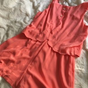 Peach romper